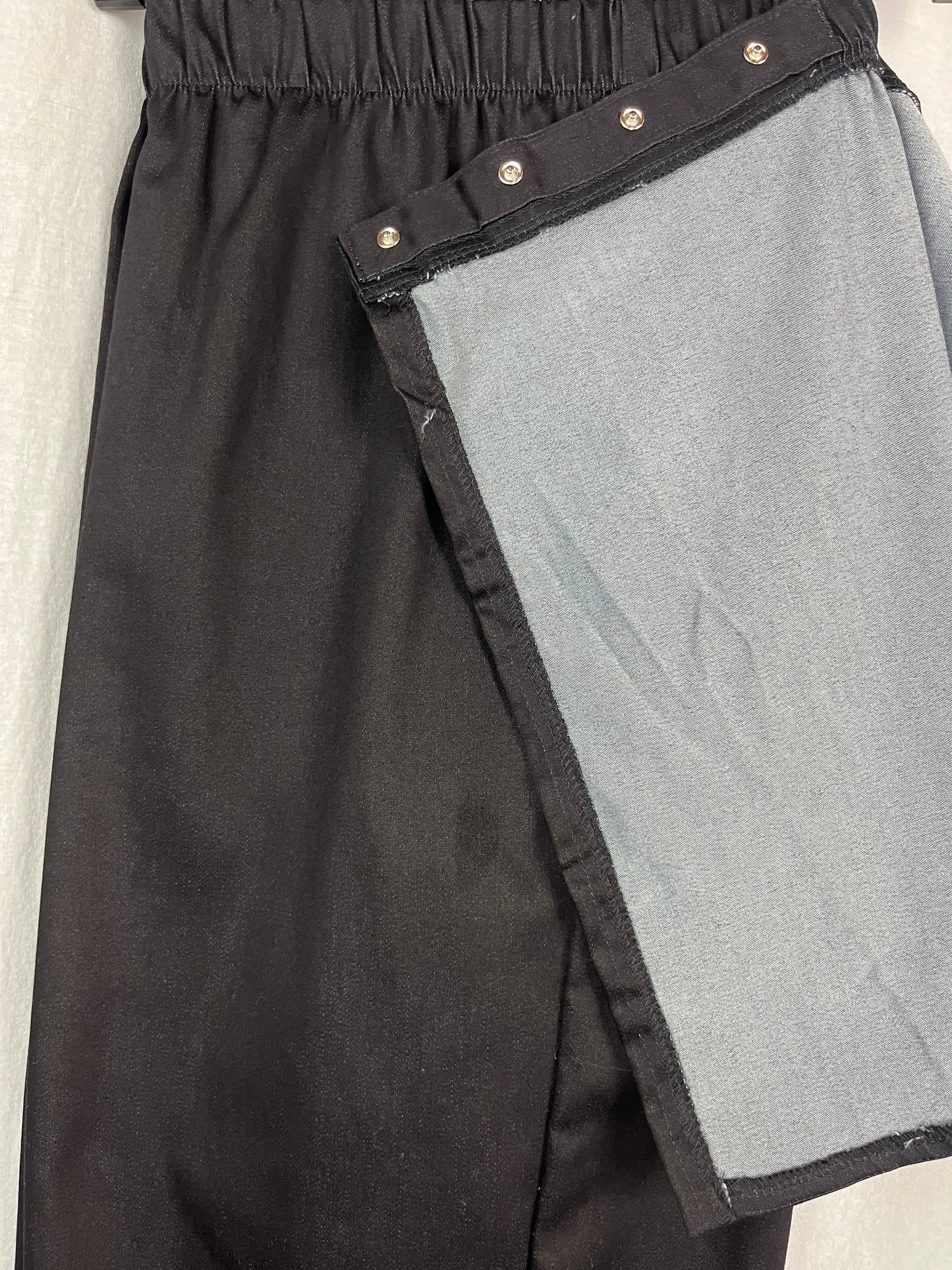 Unisex Lightweight Cotton Denim Pants – Black