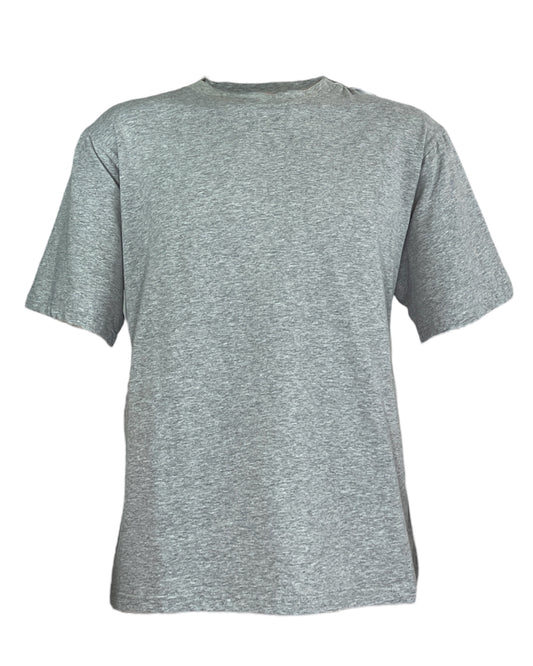 Adaptive Open Back Crew Neck T-Shirt, Grey Cotton