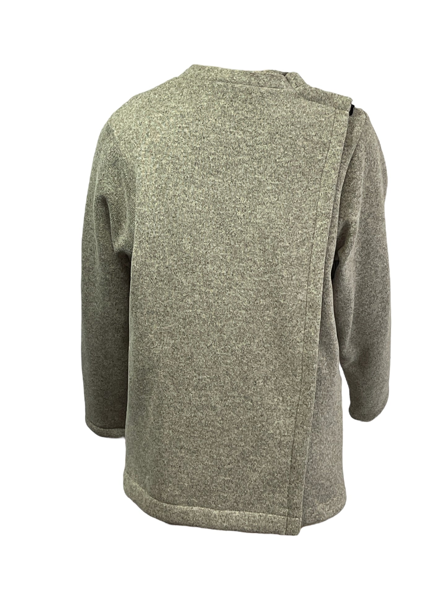 Adaptive Open Back Heavy Knitted Fleece Cardigan