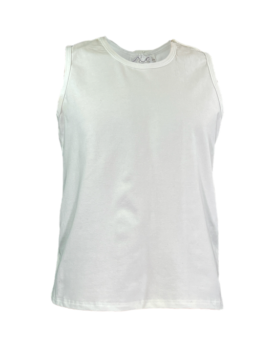 Adaptive Open Back Cotton Undershirt